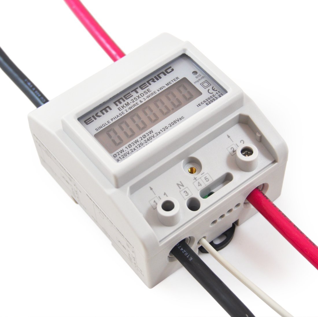 Single Phase, Pass-Through kWh Meter, 2 or 3-Wire, 120V up to 120/240V, 100A, 60Hz, EKM-25XDSE