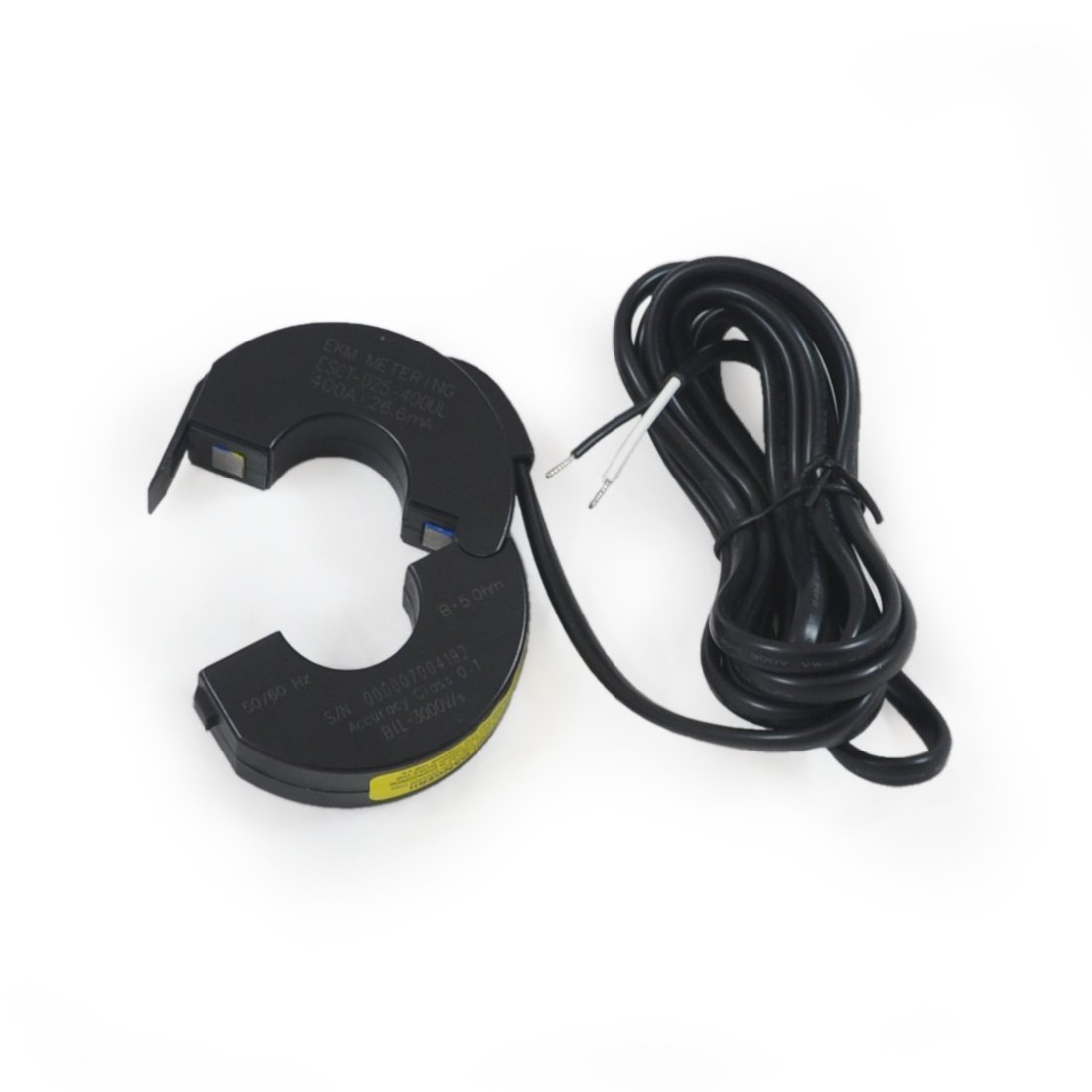 Split-Core CT, 400A, 400A:26.6mA, 25mm (0.98") Hole Diameter, ESCT-025-400UL