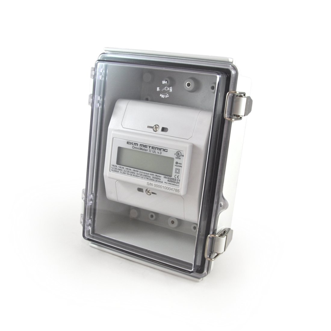 Watertight Enclosure with Hinged and Latching Lid - UL Listed - Small Size - 13.5cm x 18.5cm x 8.5cm