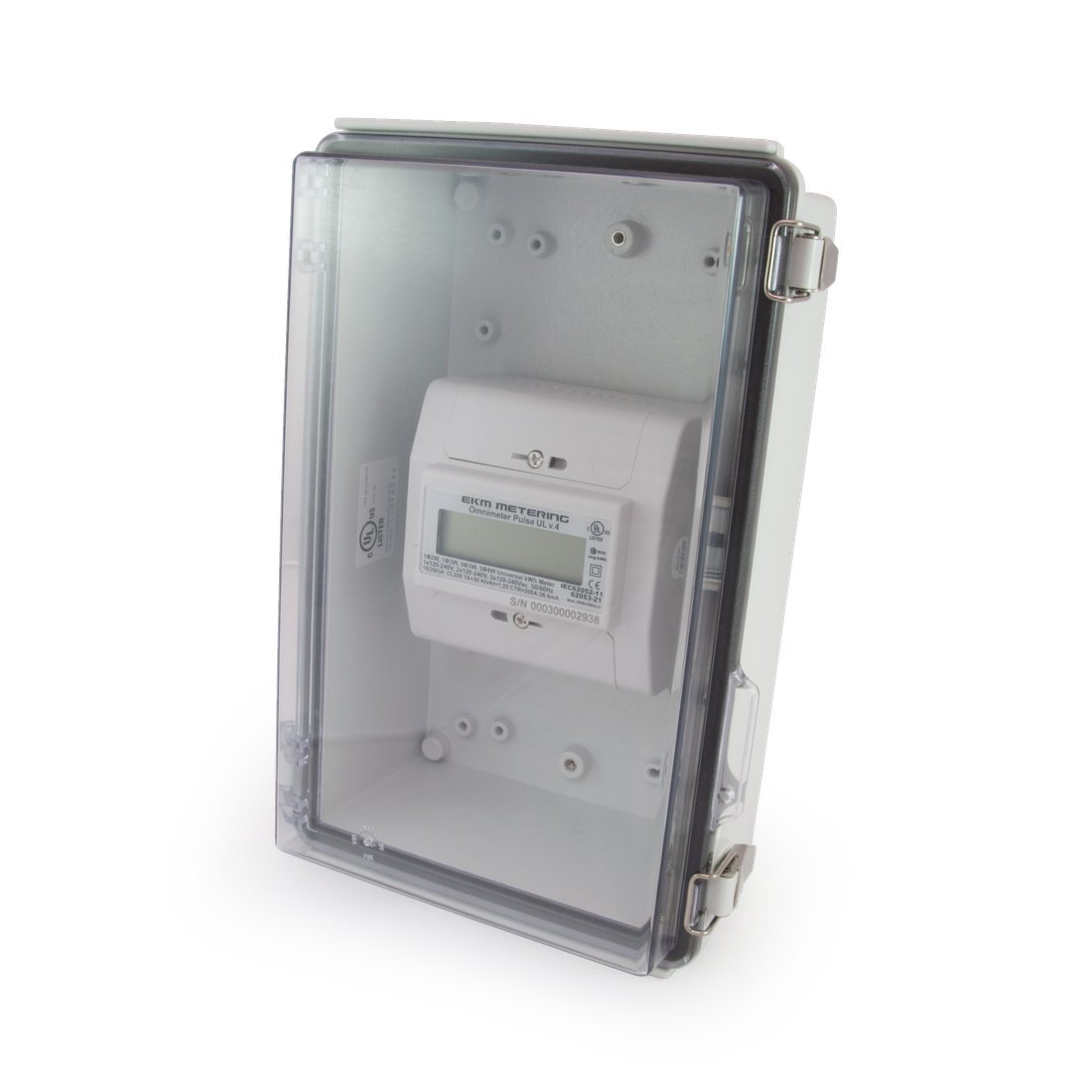 Watertight Enclosure with Hinged and Latching Lid - UL Listed - Medium Size - 17cm x 27cm x 11cm